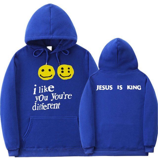Like You Youre Different Jesus Is King Kanye West Blue Hoodie