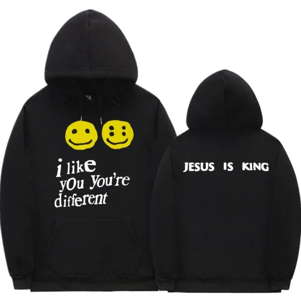 Like You Youre Different Jesus Is King Kanye West Black Hoodie