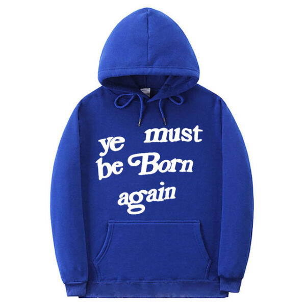Ye Must Be Born Again Blue Kids See Ghosts Sweatshirt Hoodie