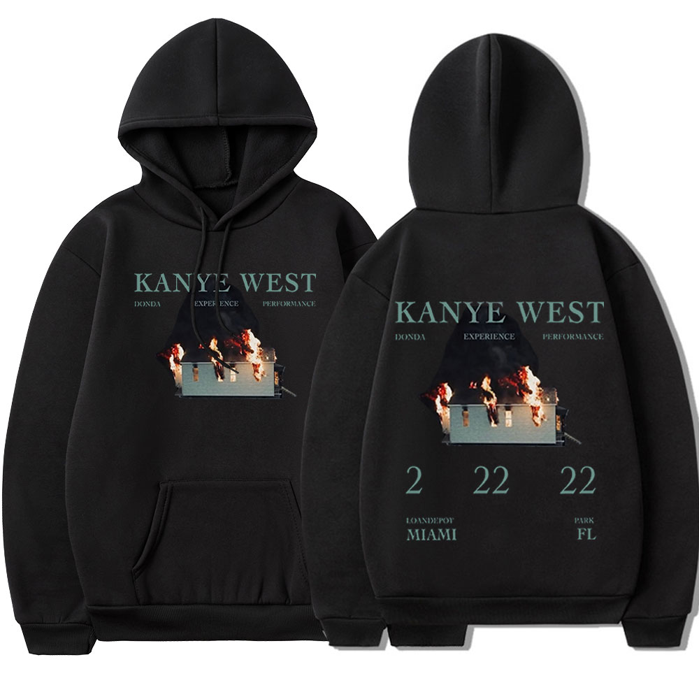 Kanye West 90S Vintage Double Sided Graphics Hoodie