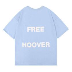 Kanye West & Drake Free Hoover Long T-Shirt Light Blue
